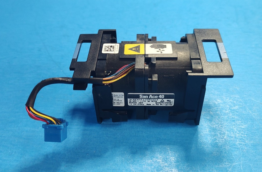 Dell PowerEdge R610 1U Rackmount Server CPU Cooling Blower Fan Module WP838