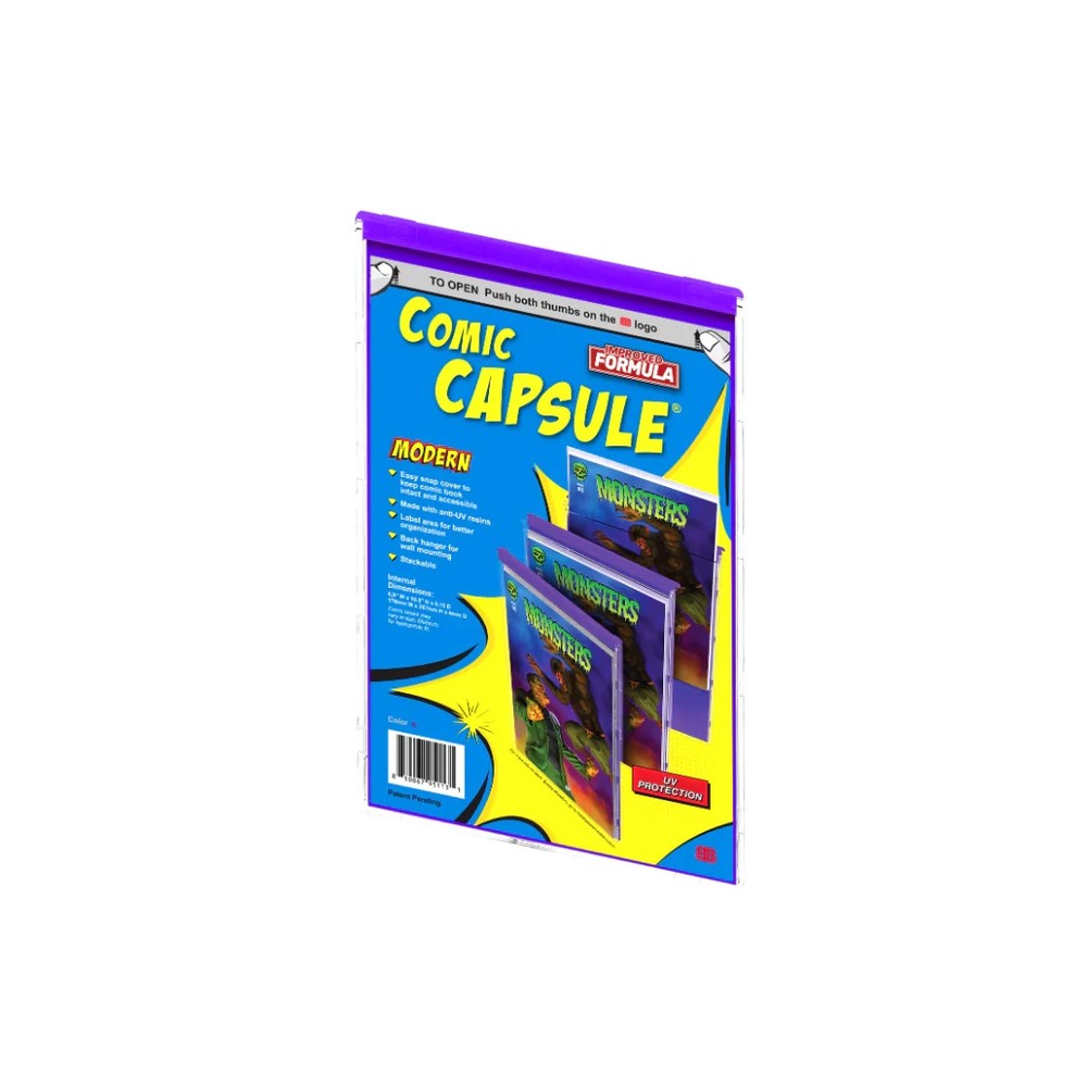 2 Pack Comic Capsule PURPLE Modern Age Comic Book Holder