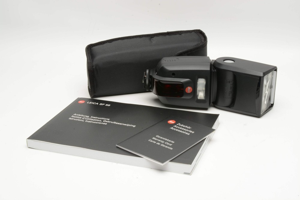 Leica SF 58 Electronic Flash, Mint, w/case+manuals