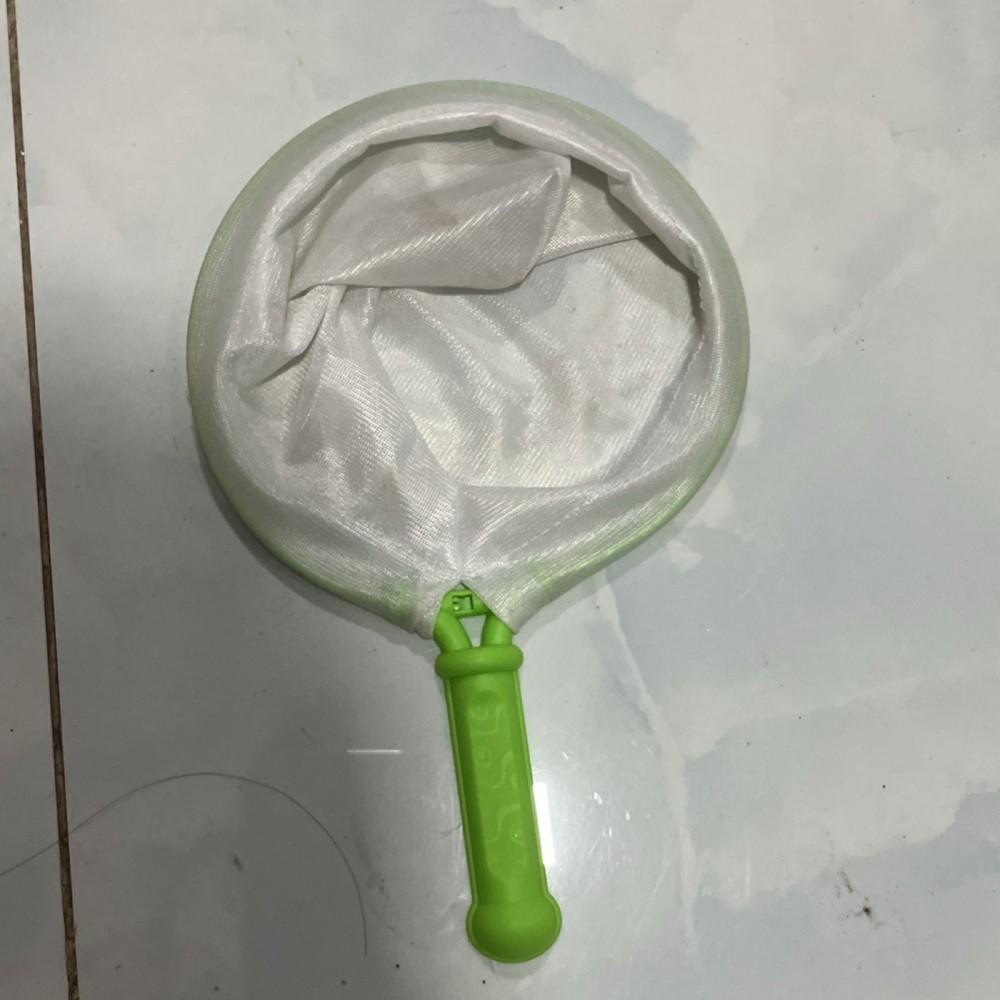 Handheld Green Pool Leaf Rake/Net Plastic Nylon White Mesh Includes Leaf Net