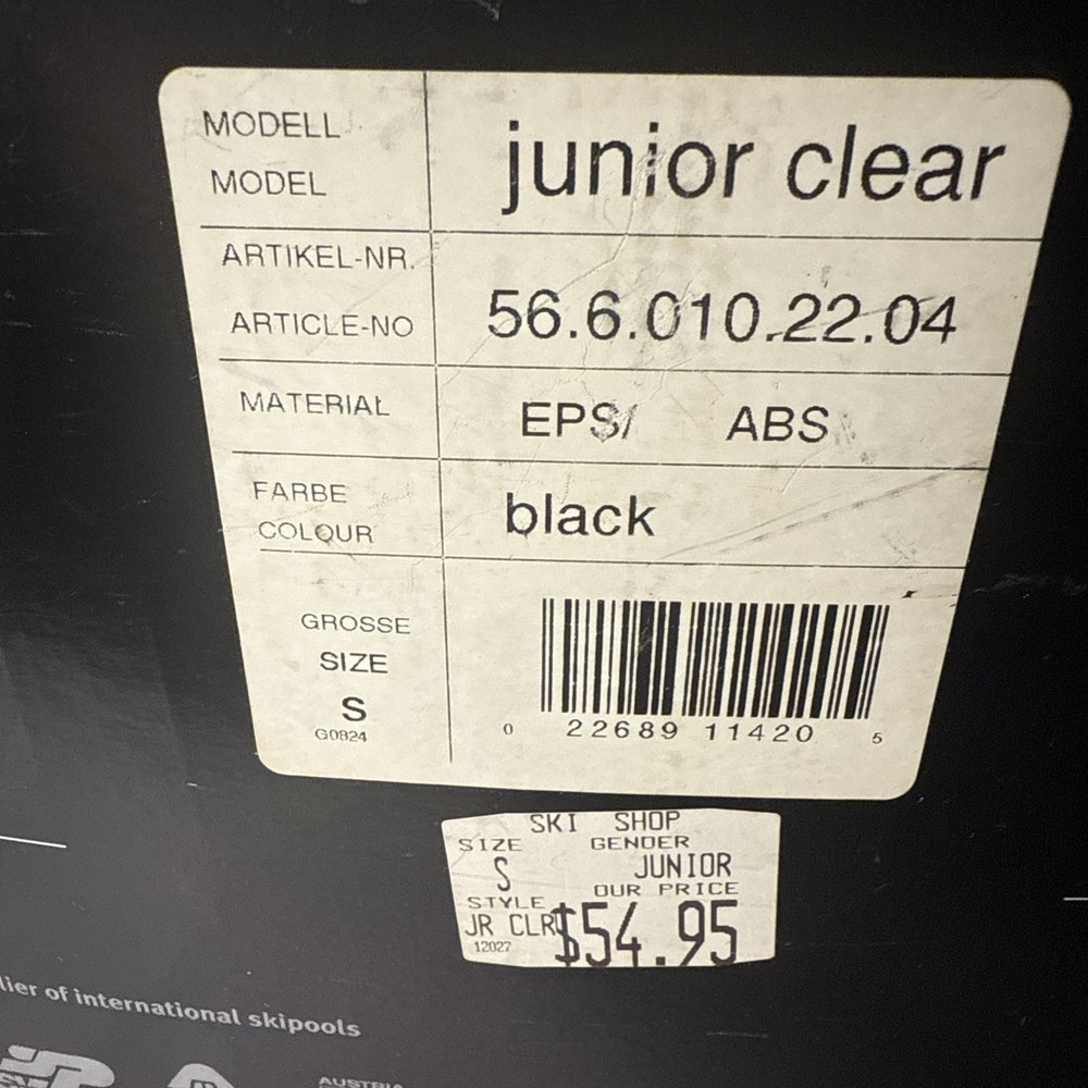 UVEX SKI HELMET Size Small BLACK Junior