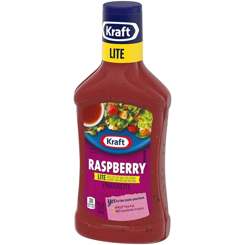 Kraft Raspberry Vinaigrette Lite Salad Dressing - 16 fl oz Bottle