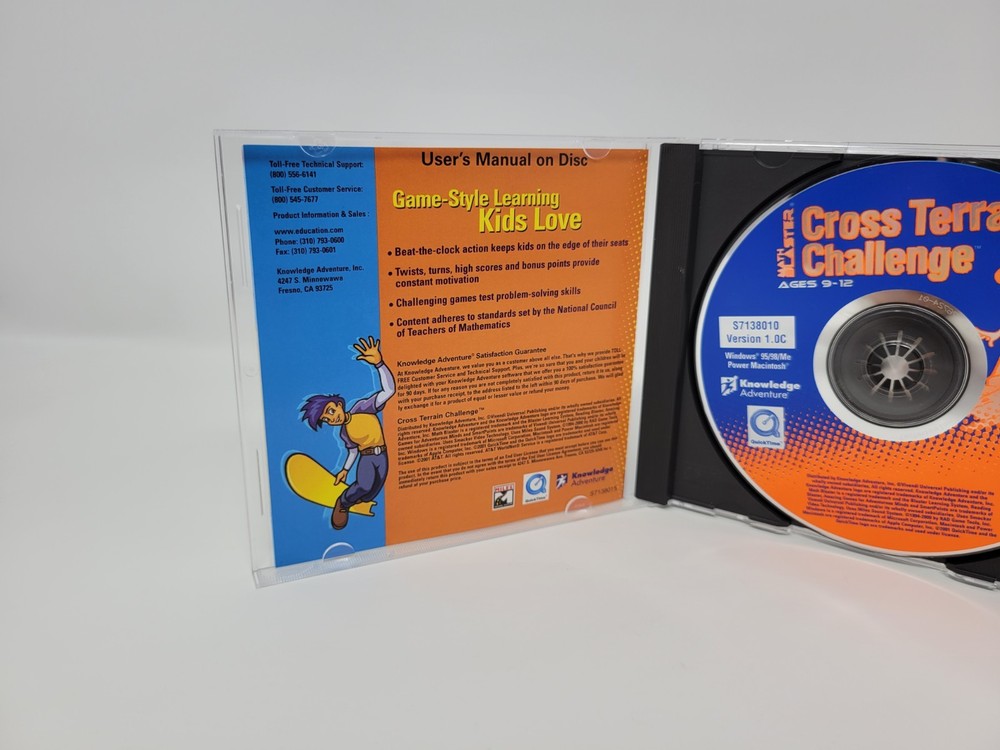Word Blaster & Math Blaster PC Game Education Learning Lot Tested Free US Ship