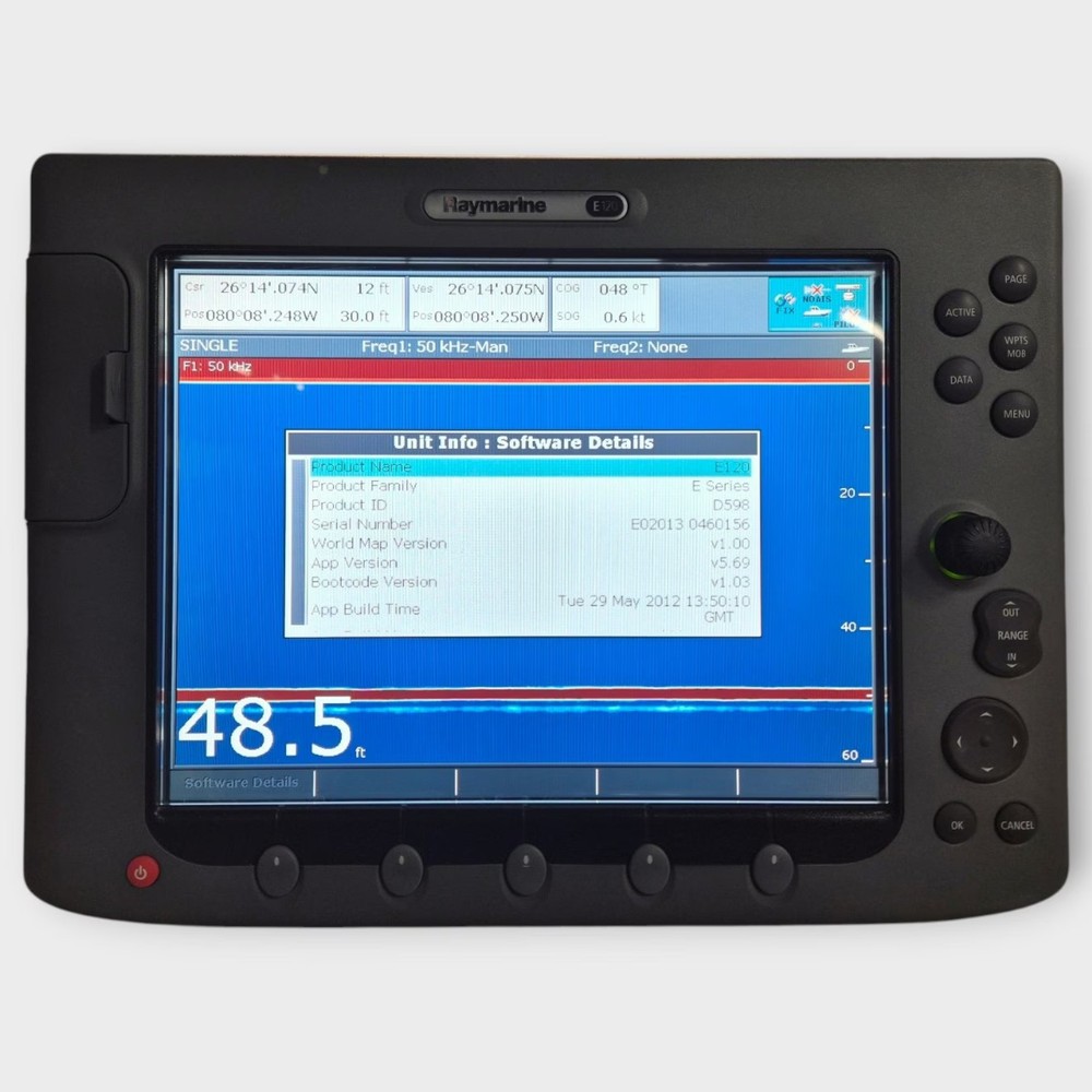 Raymarine E120 Classic Multifunction Display --E02013-- w/ Accessories - Tested