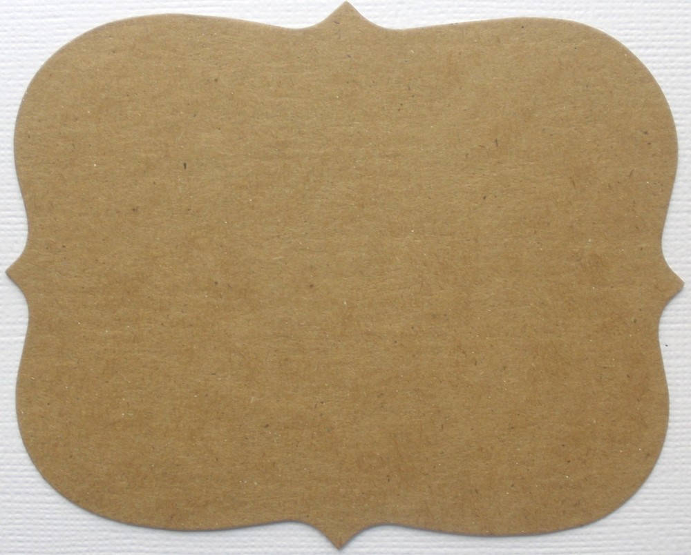 {4 Pc} BRACKET LAYERED NOTES - Bare Labels / Frames / Mats Chipboard Die Cuts