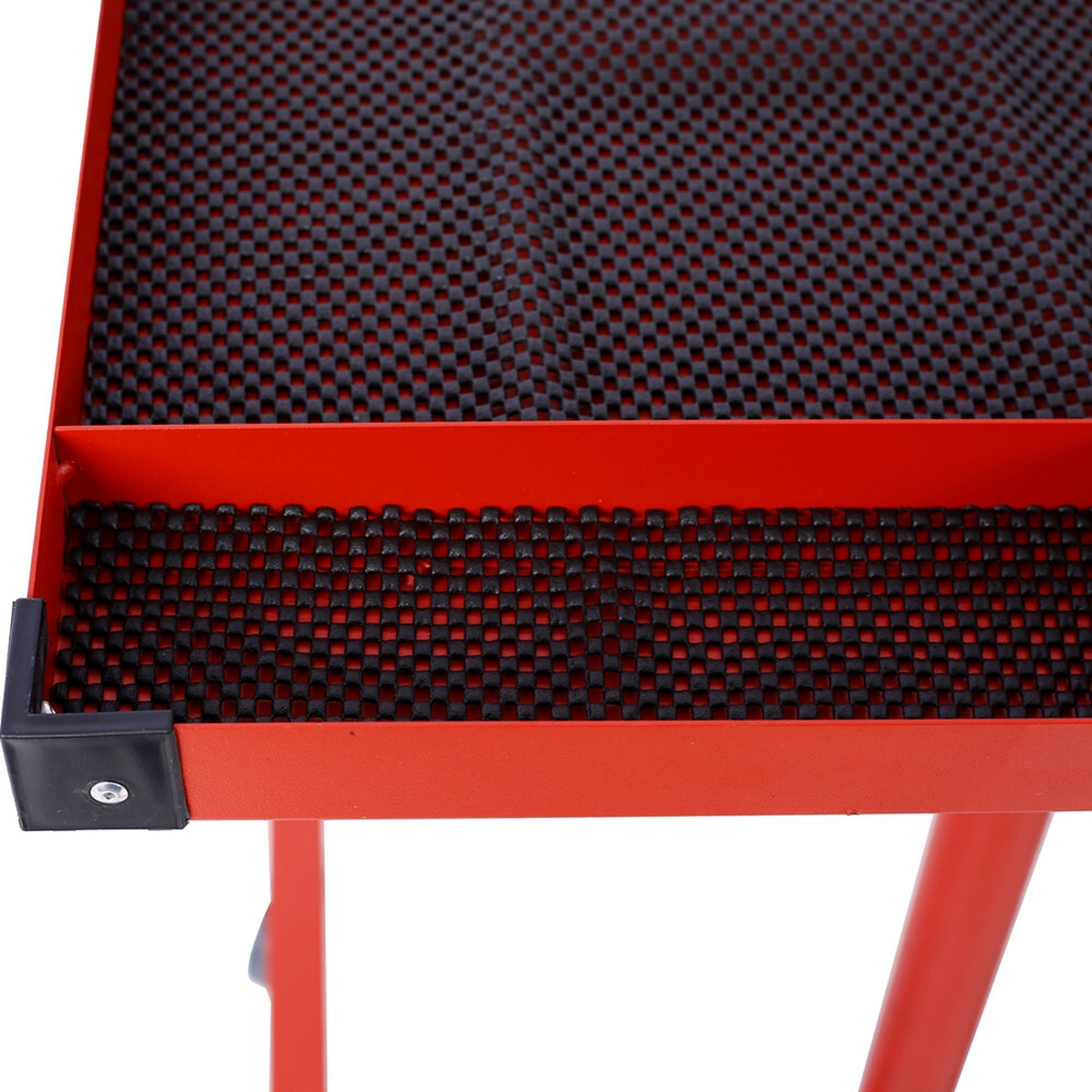 Heavy Duty Adjustable Work Table Bench With Drawer 220 lbs Rolling Tool Cart