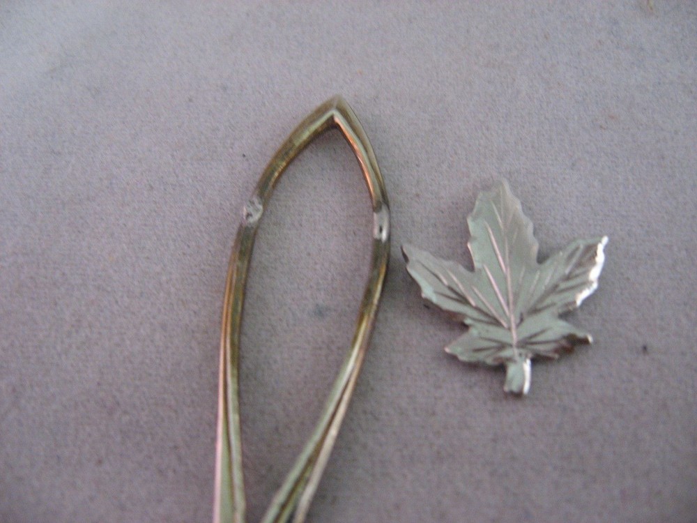 Vintage Vancouver BC Nickel Silver Spoon ~ Maple Leaf Broken Off!! ~