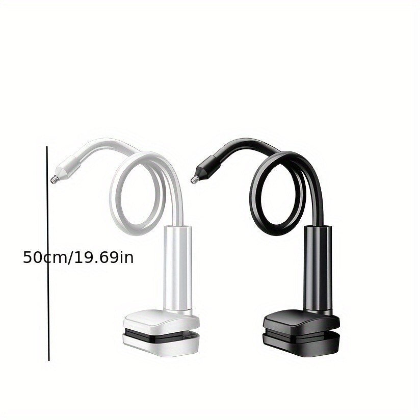 No-Drill Security Camera Mount-Flexible Clamp Bracket, 50cm (Black & White)