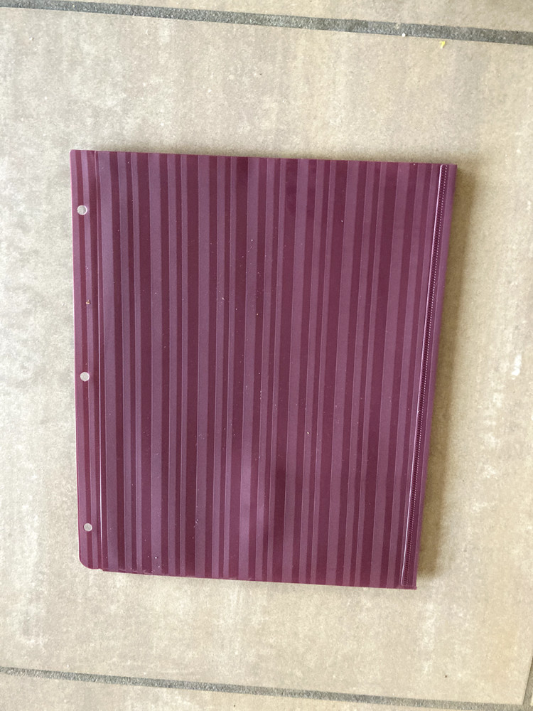 Binder Pocket, Letter-Size, Top-loading, with Closure