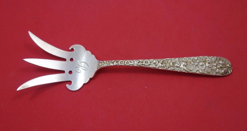 Repousse by Jenkins & Jenkins Sterling Silver Beef Fork 6 1/2"