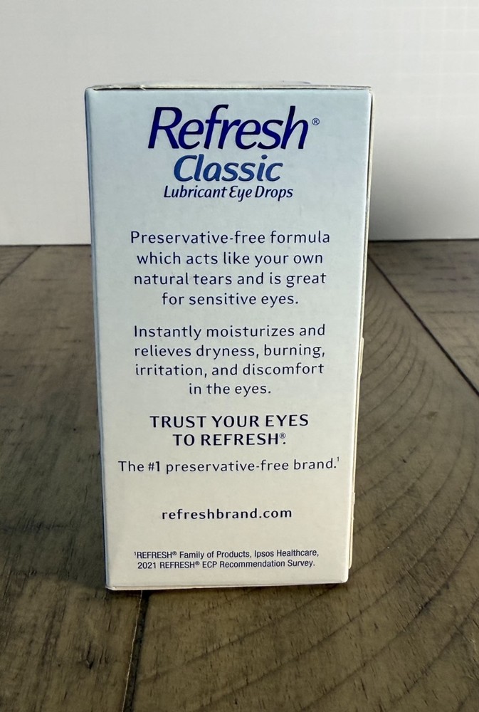 Refresh Classic Lubricant Eye Drops Single-Use Containers 30 EA 2 Boxes EXP 1/27