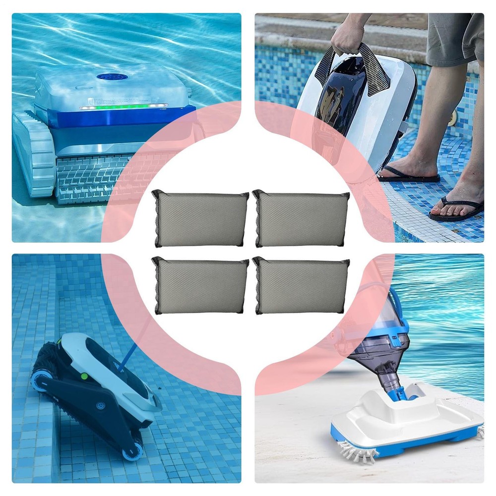 Pool Robot Vacuum Filter Pad 4-Pieces Robotic Pool Cleaner Fine Filter