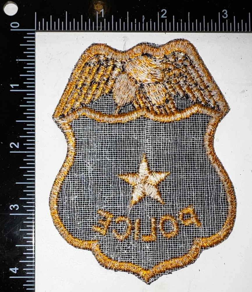VINTAGE OBSOLETE UNKNOWN STATE Police Patch