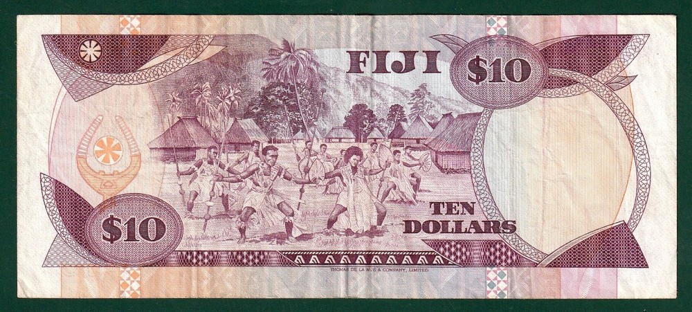 Fiji, Central Monetary Authority, $10, ND (1986), P-84a, VF