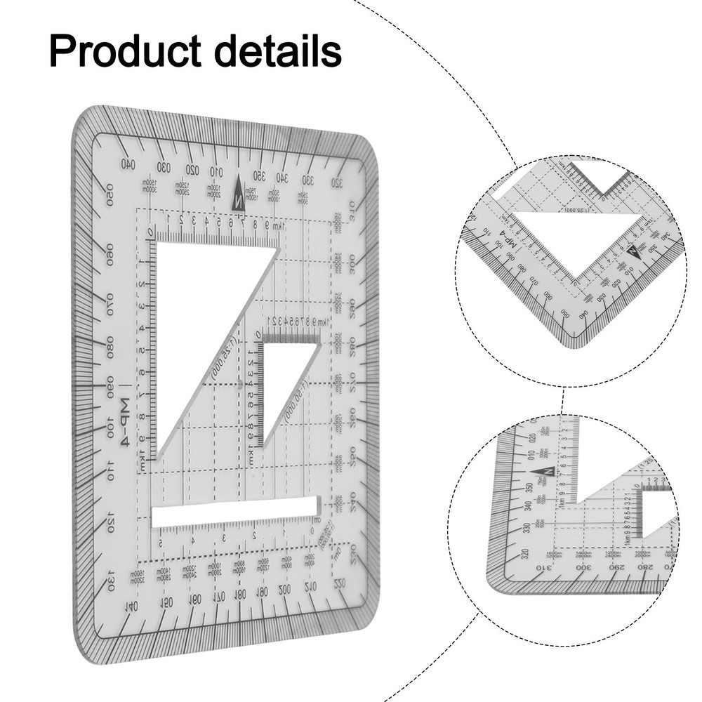 Coordinate Scale 10x10cm Size Accurate Measurements Essential Outdoor Tool