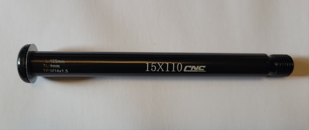 Same As FOX Kabolt Axle Assembly, Black, for 15x110mm "Boost" Forks - Thru Axle