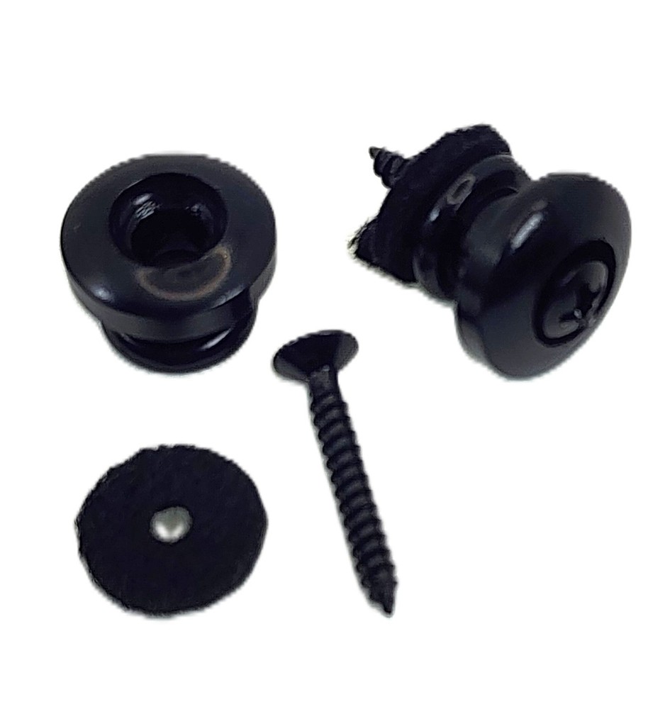 SquierModders Black Strap Buttons