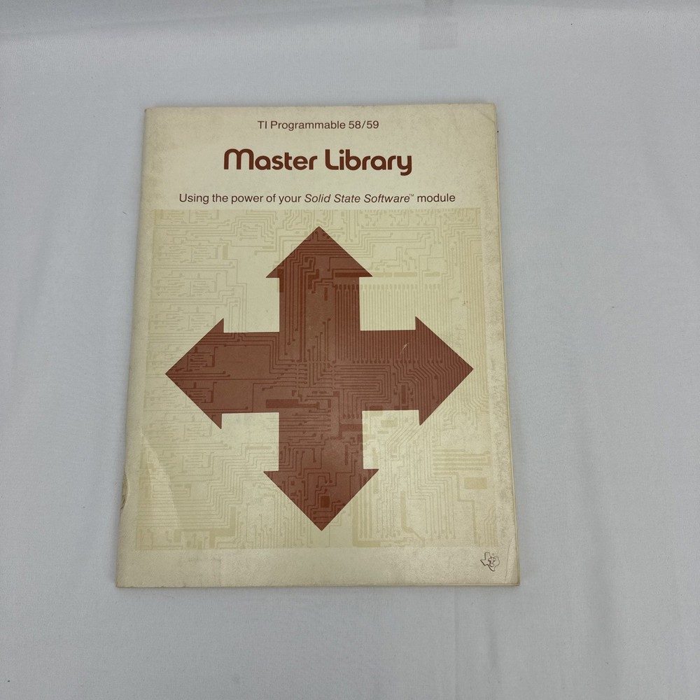 TI Programmable 58/59 Master Library Manual Using Power of Solid State Module GC