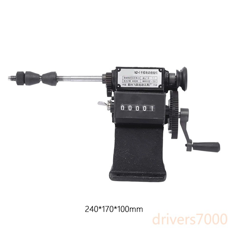 NZ-1 Hand-Crank Wire Winder Modified with Chuck for Small Wire Winding