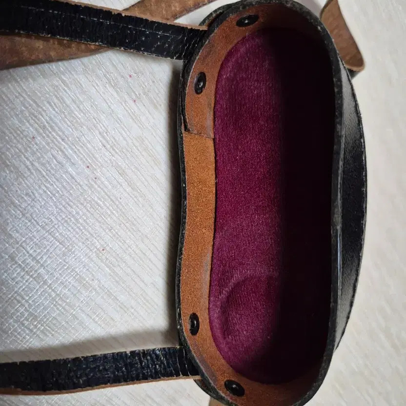 Binoculars with Leather Eyepiece Cover & Strap, Lightly Used