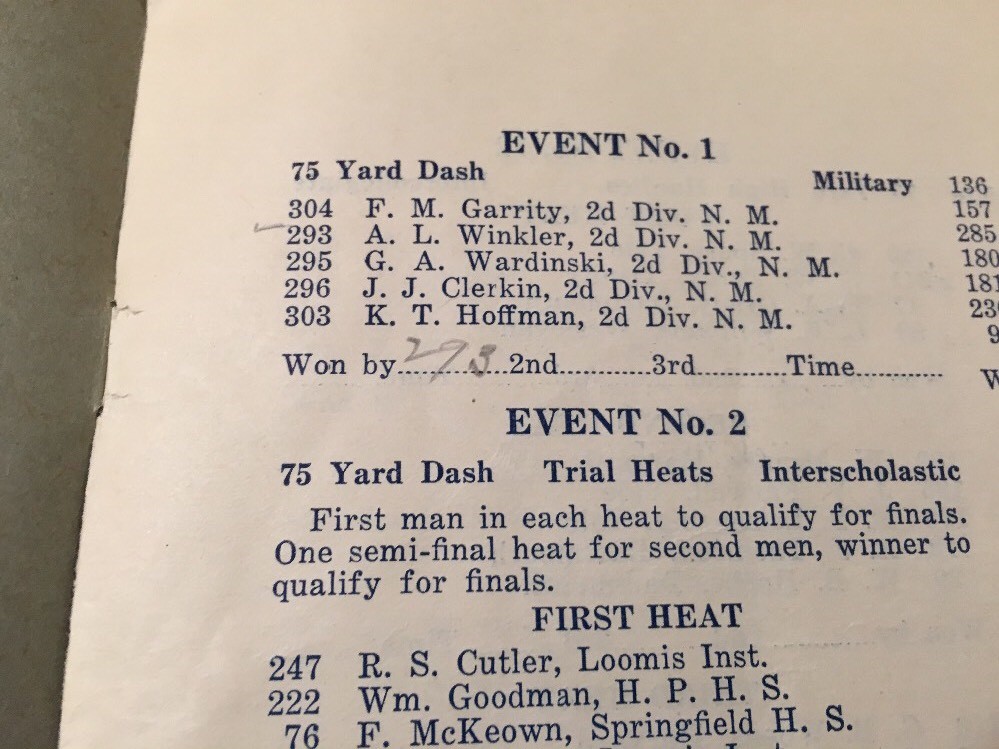 Antique 1917 Connecticut Second Division Naval Militia Athletic Meet Program