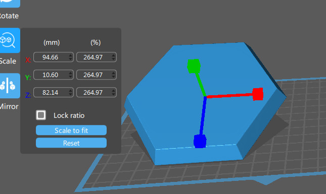 100m Museum Scale Hex Base for Battletech Mech Models