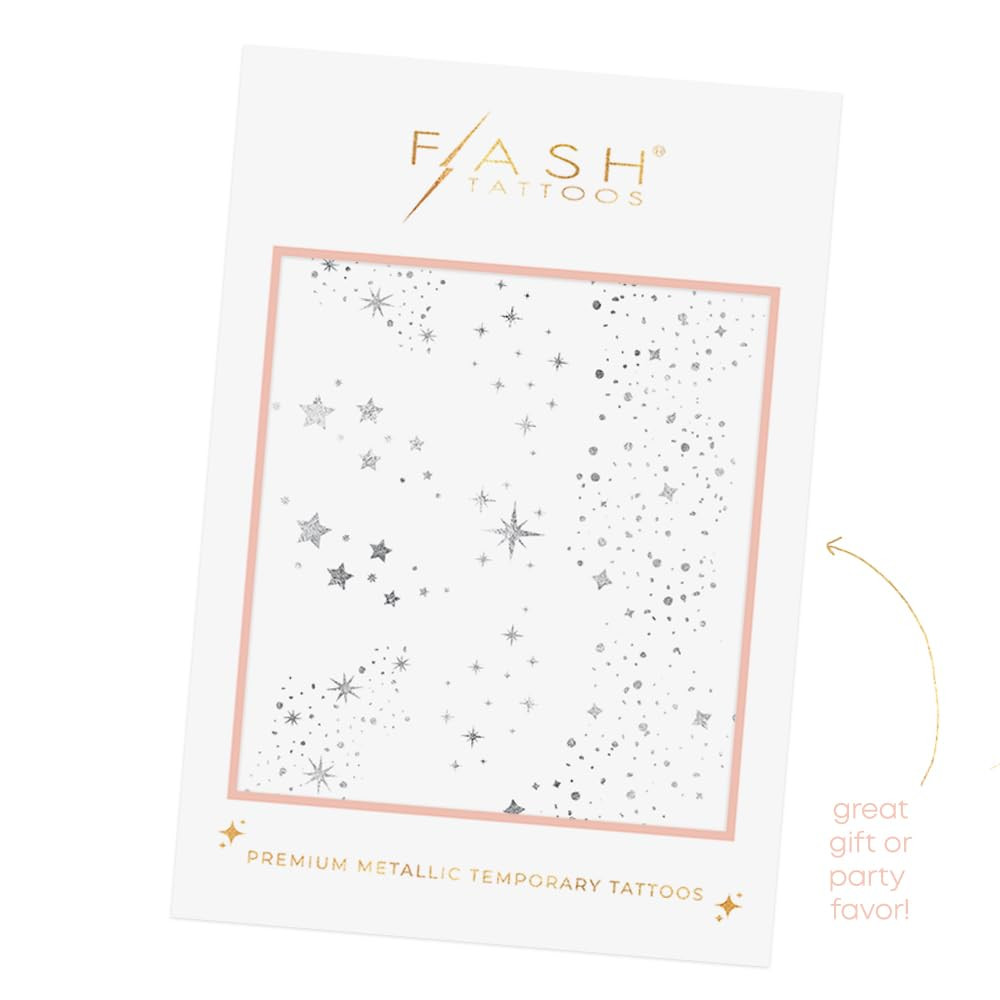 Fairy Dust Metallic Temporary Tattoos-2 Sheet Mini Pack | Includes over 23 Premi