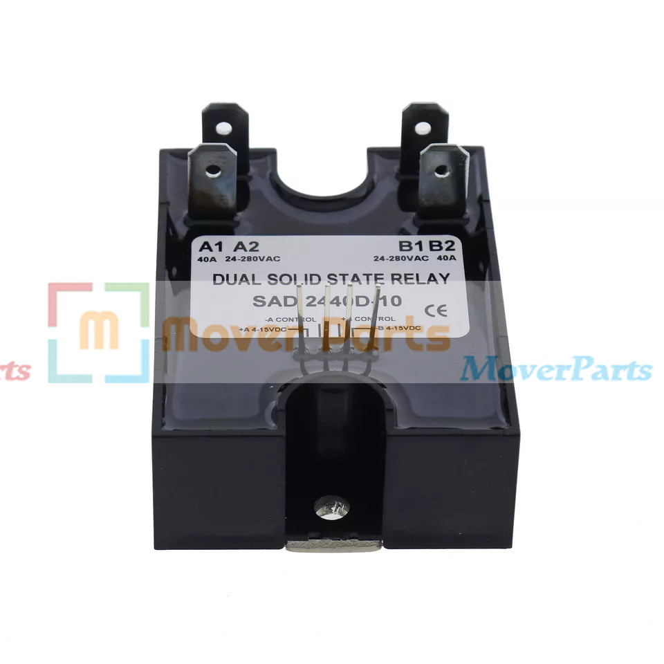 D2440D-10 Dual Solid State Relay SSR 4-15VDC Input 24-280VAC 40A Random Turn On