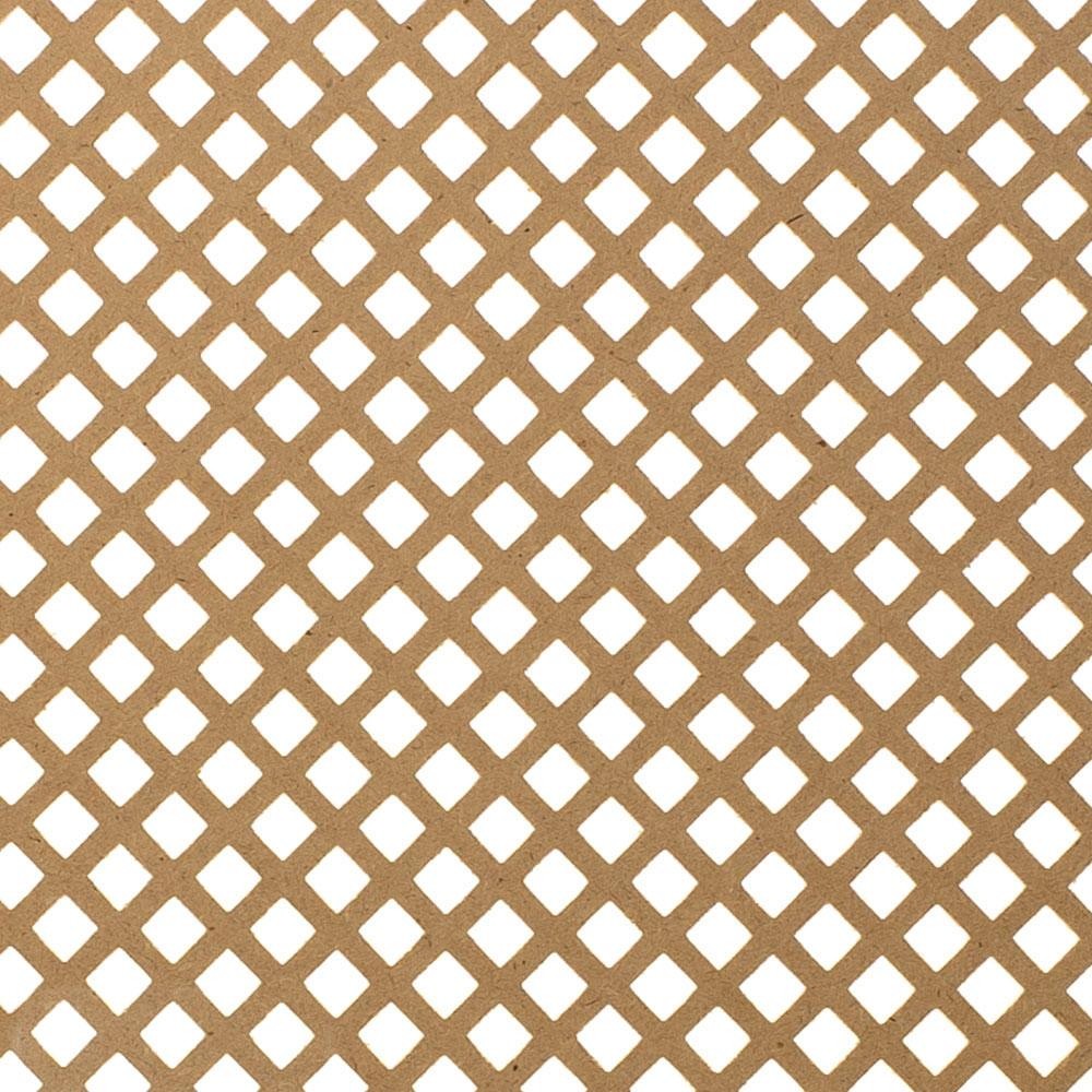 Outwater 6' x 2' Unfinished Decorative MDF Cabinet Panel Insert 45% Open