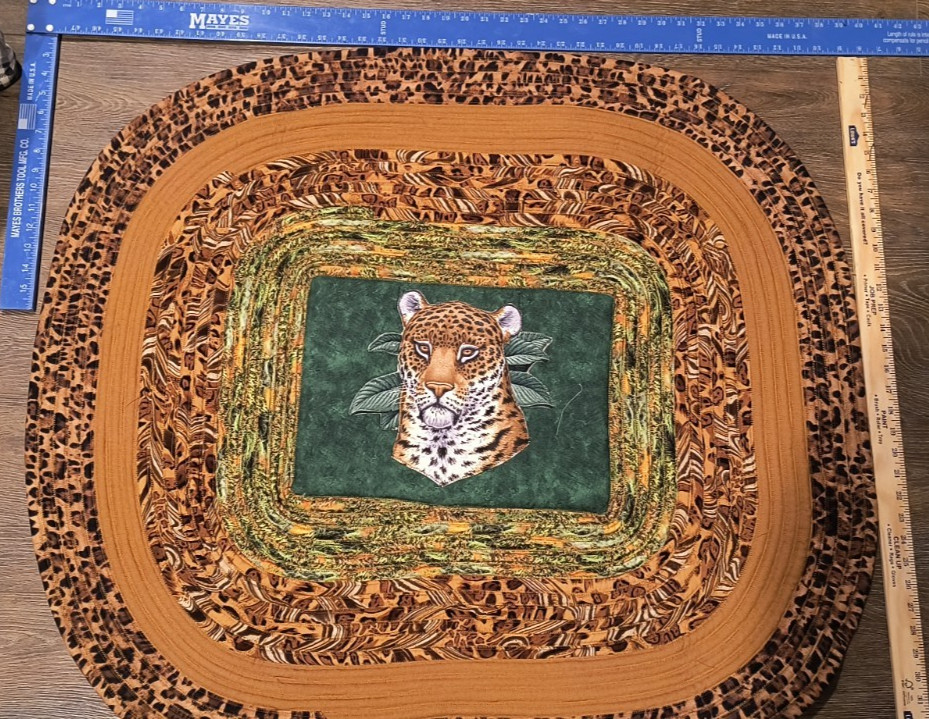 Cheetah Leopard Washable Rug