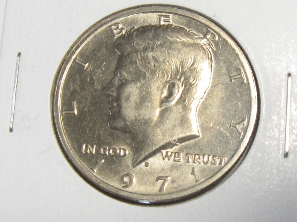 Circulated 1971-D Kennedy Half Dollar - #10824-4