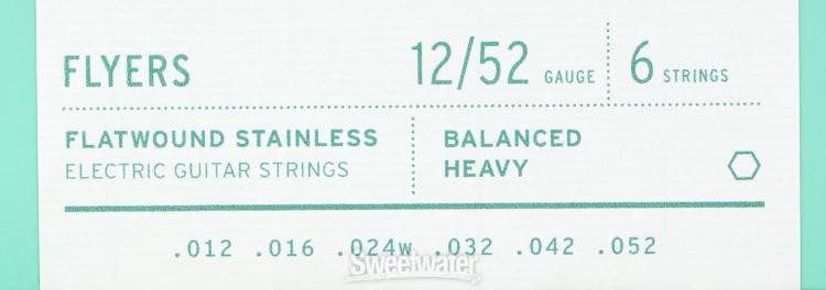 Stringjoy Flyers Electric Guitar Strings - .012-.052, Heavy
