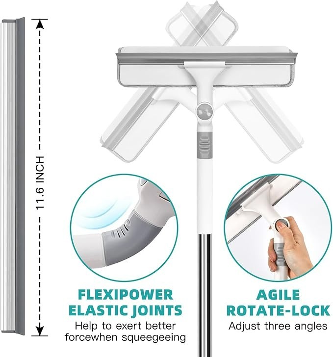 Eazer Squeegee Window Cleaner Tool 2 in 1