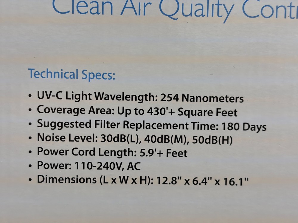 Serene Life PSLAPU35 Air Purifier