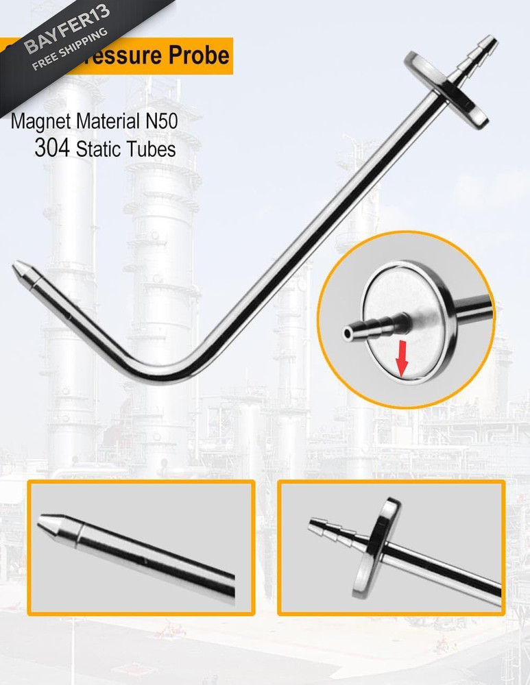 ZIBOO ASP2 Static Pressure Probes (Two-Pack)