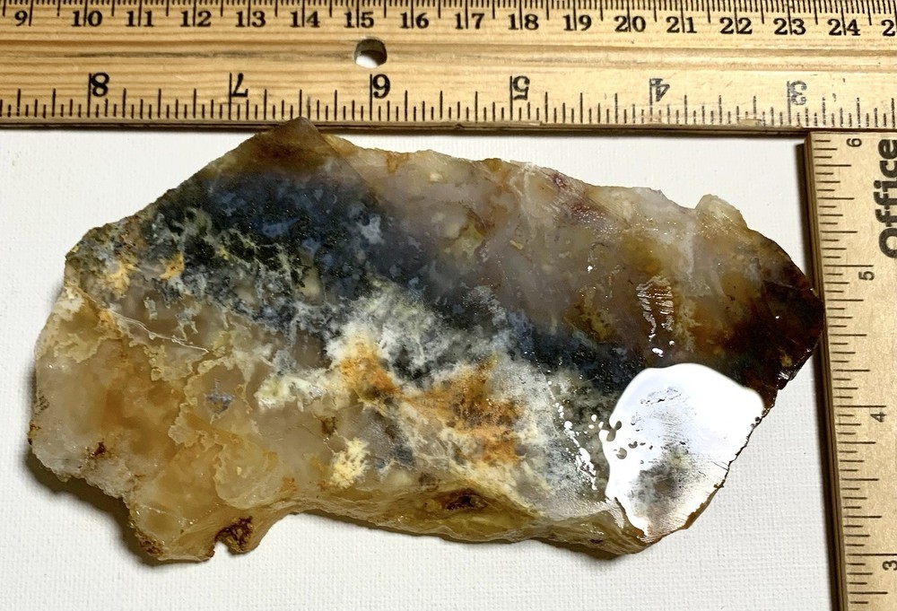 Graveyard Point Plume Agate With Copper Inclusions