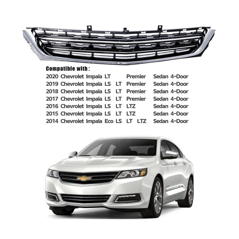 Lower Bumper Grille Compatible with 2014~2020 Chevrolet Impala LT, Premier, L...