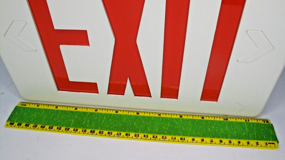 Crescent Universal SP Red LED Exit Light NOS CPRW32E