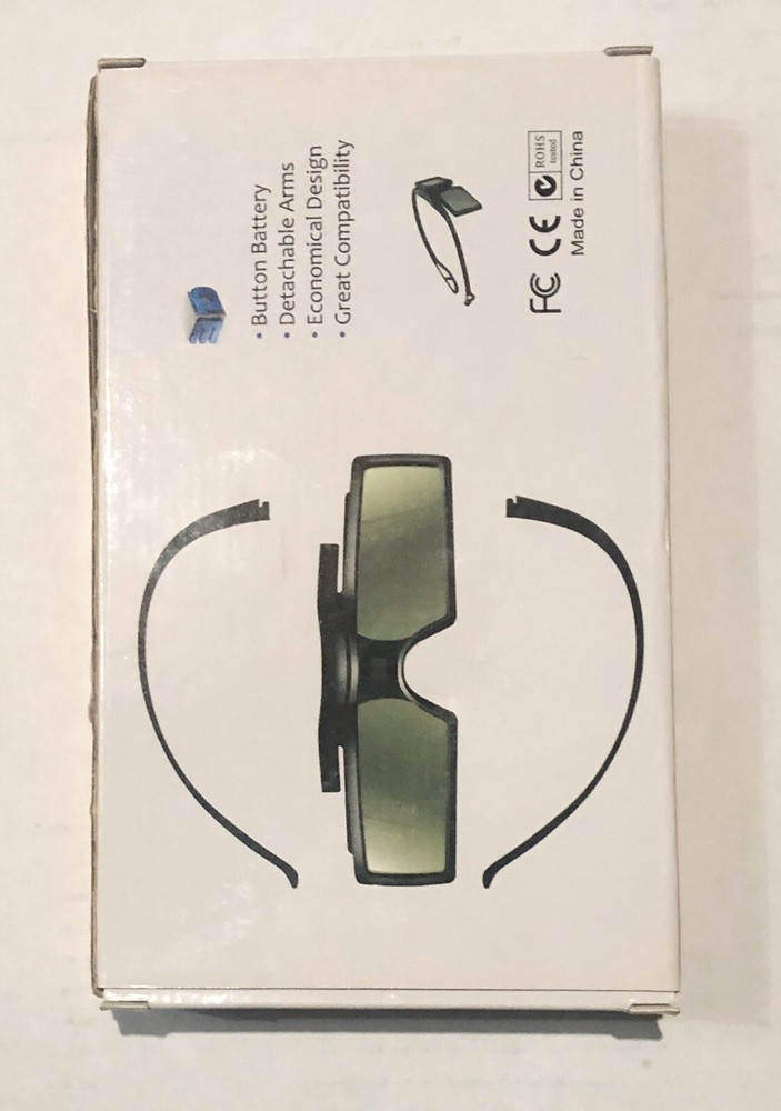 3D Active Shutter Glasses With Free Extra Parts