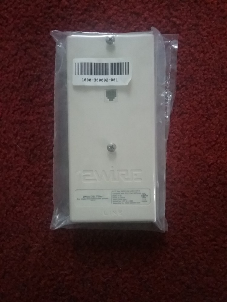 2Wire DSL Filter For Single-Line Wallmounted Phones Model LFT-4-1-WM