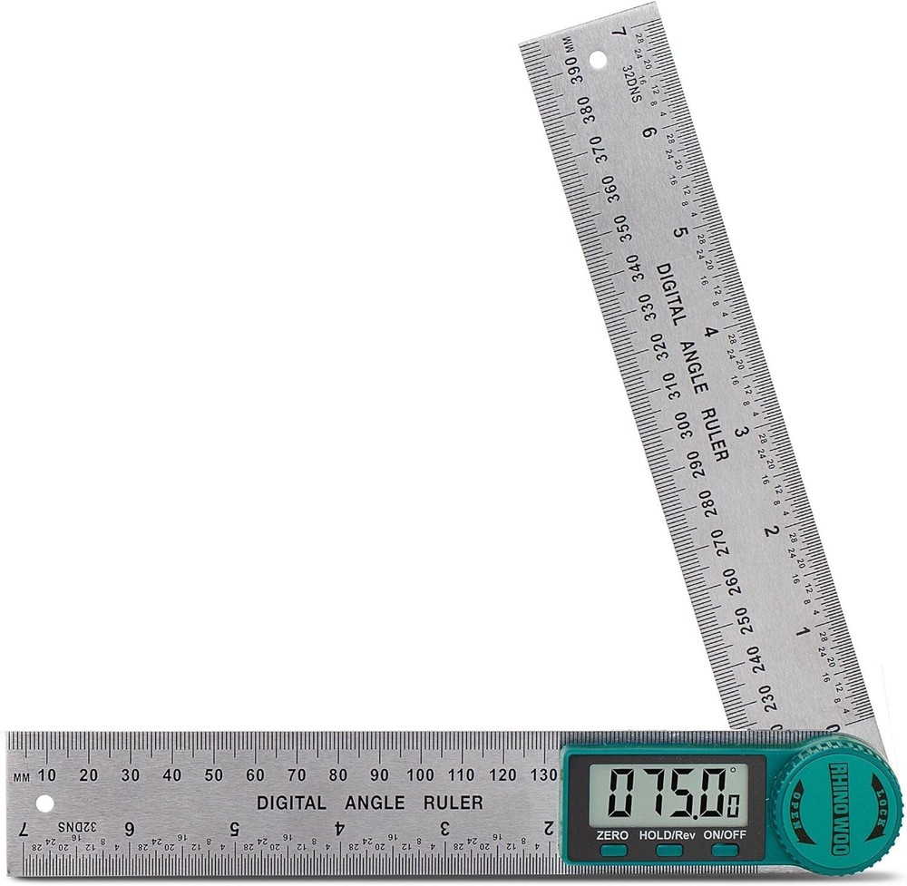 Digital Angle Finder Protractor Ruler with Large LCD Display - Woodworker's E...