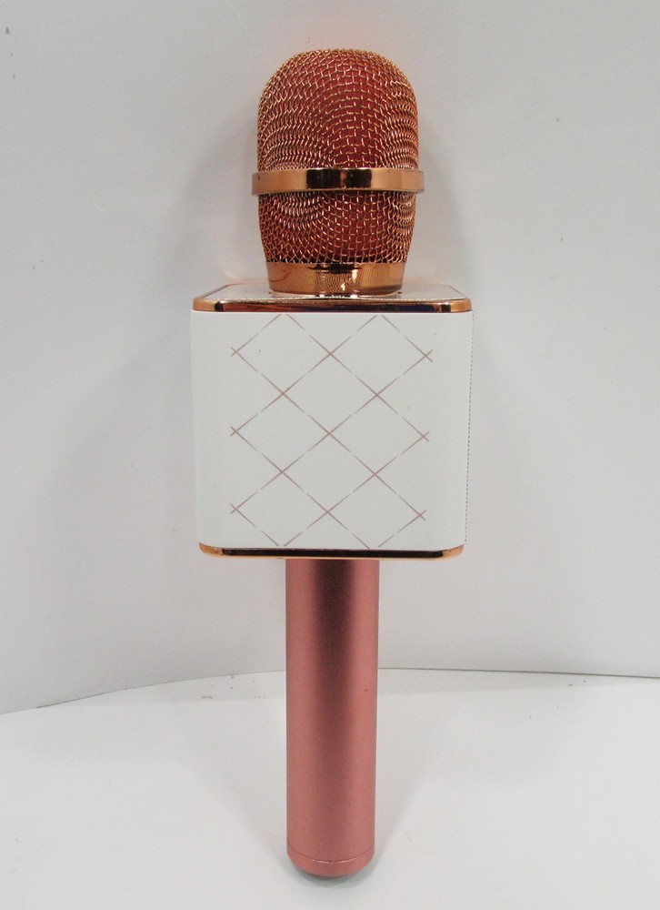 Bluetooth Karaoke Wireless Microphone with Speaker - Rose Gold