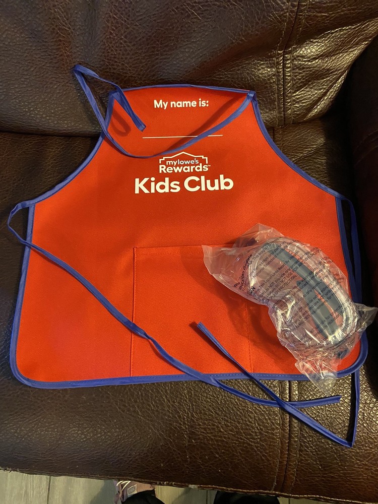 NEW Kids Red Workshop apron & googles