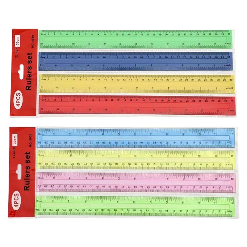 Clear Rulers Drawing Ruler Math Ruler Measuring Ruler Measuring Tool for Drawing