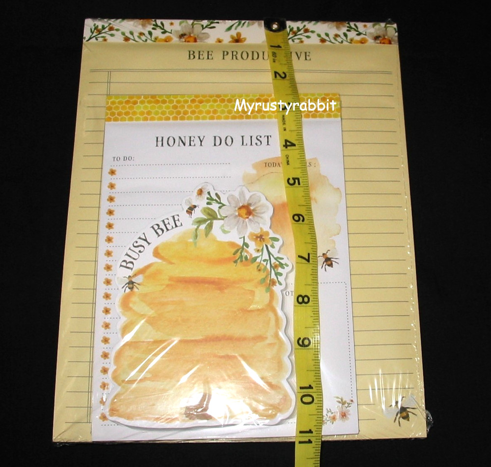 BEE Productive Note Pad Set & Bee Journal - Lined ~ Honey Do List & Busy Bee