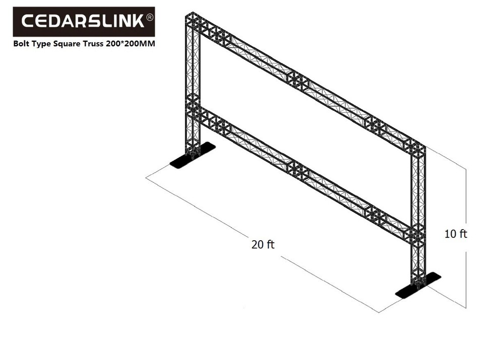 ARCH 13 20 Ft Width 10 Ft Height Rectangle Arch Truss