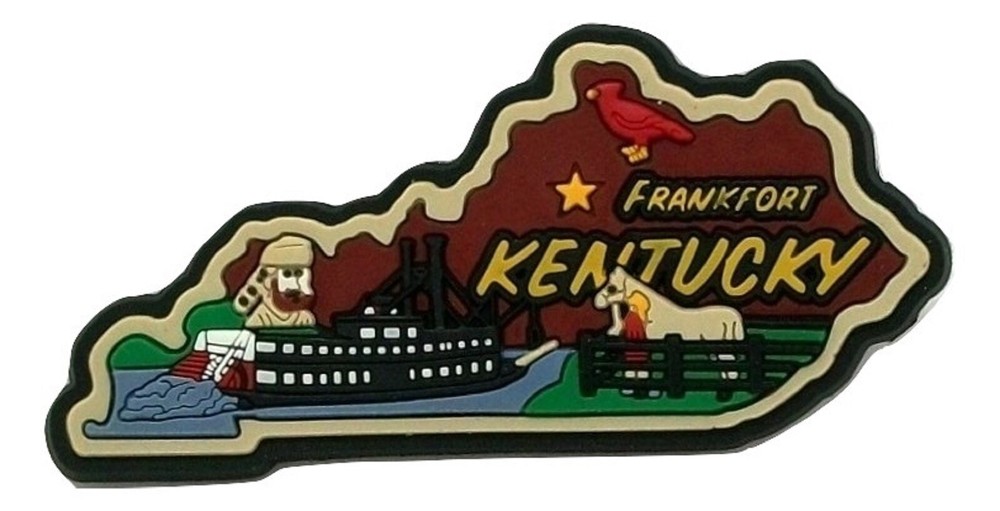 Kentucky Frankfort Multi Color Fridge Magnet