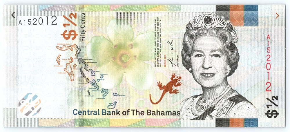 Bahamas - 1/2 Dollar (50 Cents) - 2000 - WPM# A152012