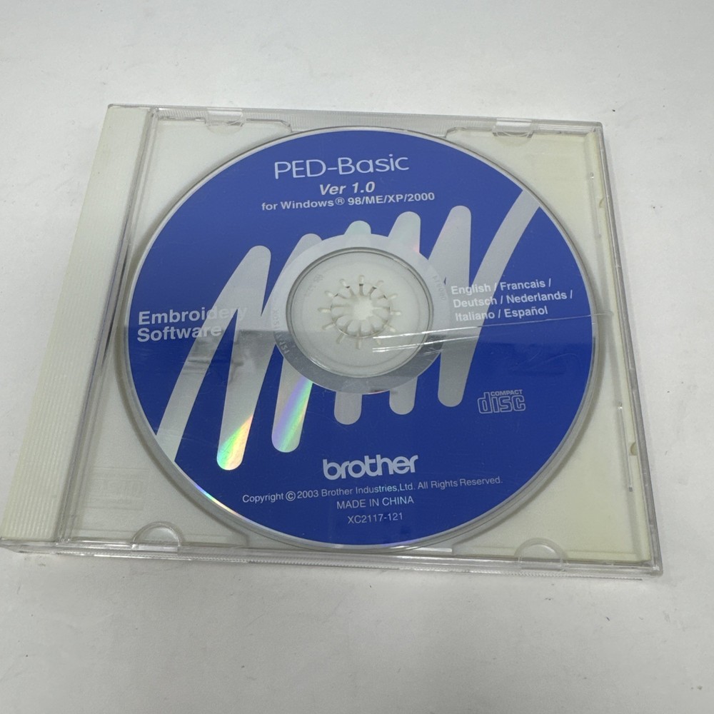 BROTHER PED-Basic Embroidery Design Software Version 1.0 CD-ROM ONLY