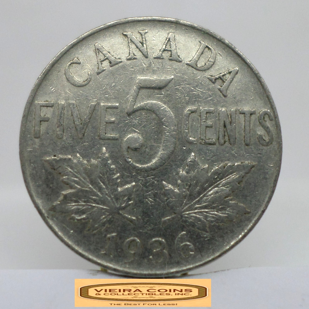 1936 Canada 5 Cents - #C56000NQ